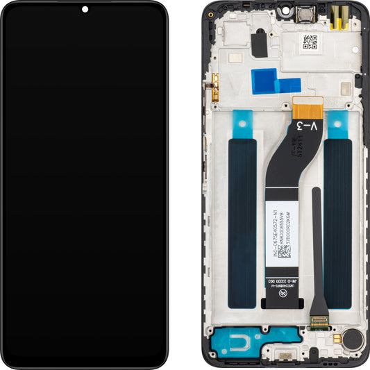 Dotykový MP displej kompatibilní s Xiaomi Redmi 13R / 13C, s rámečkem, černý 