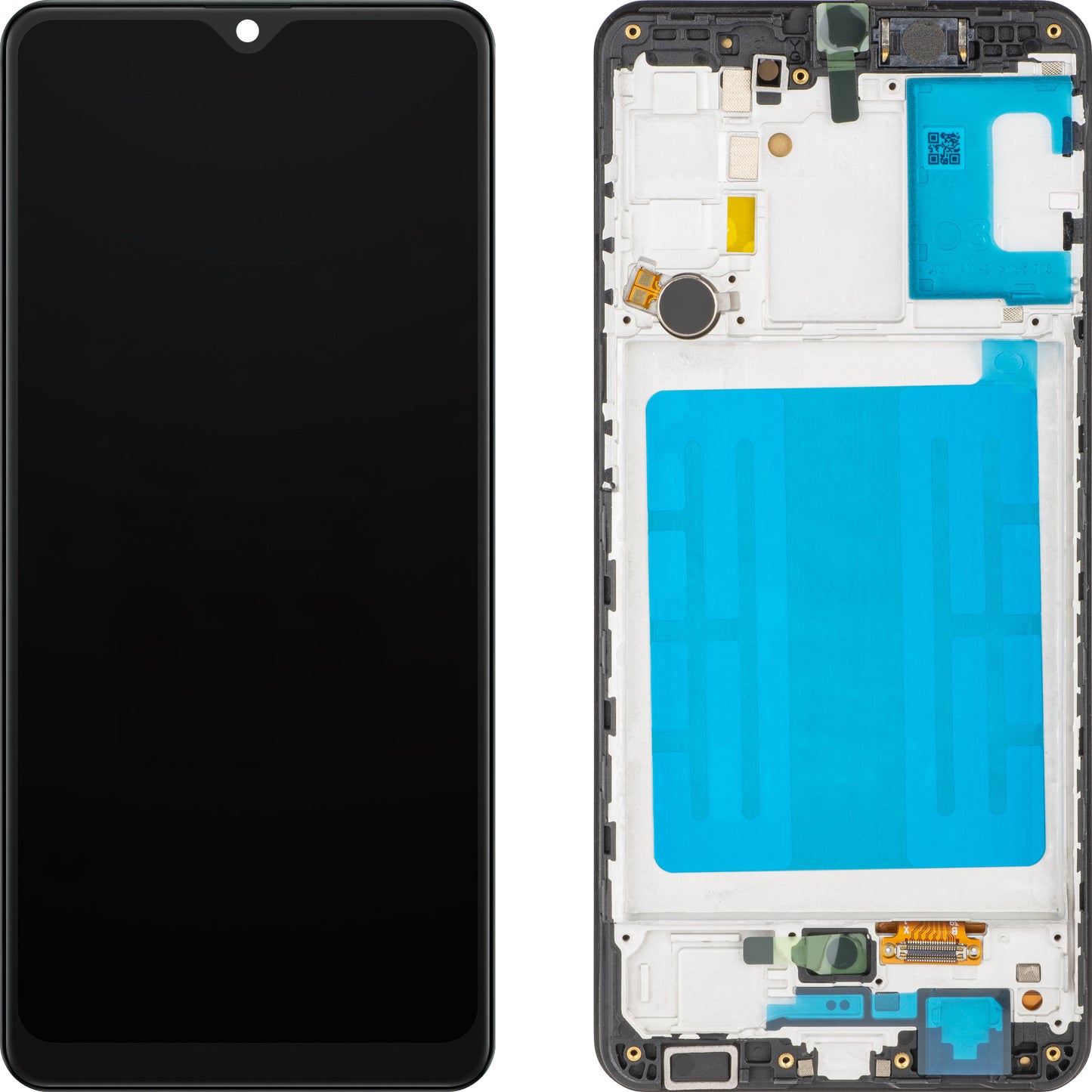 Display s dotykovým displejem MP kompatibilní se Samsung Galaxy A31 A315, s rámem, verze OLED, černý