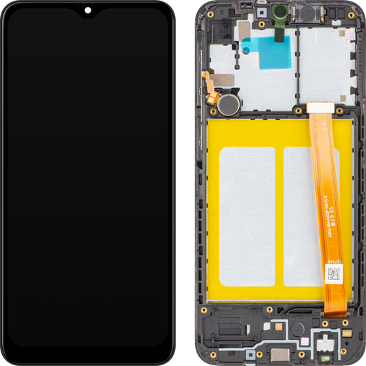 Display s dotykovým displejem MP kompatibilní se Samsung Galaxy A20e A202, s rámem, černý