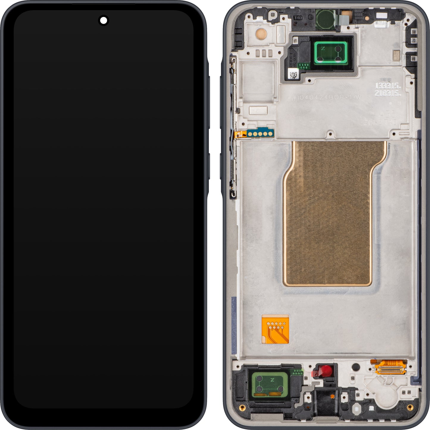 Displej s dotykovým panelem MP kompatibilní se Samsung Galaxy A35 5G A356, s rámem, černý