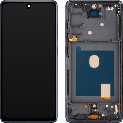 Display s dotykovým displejem MP kompatibilní s Samsung Galaxy S20 FE G780, s rámem, námořnická modř