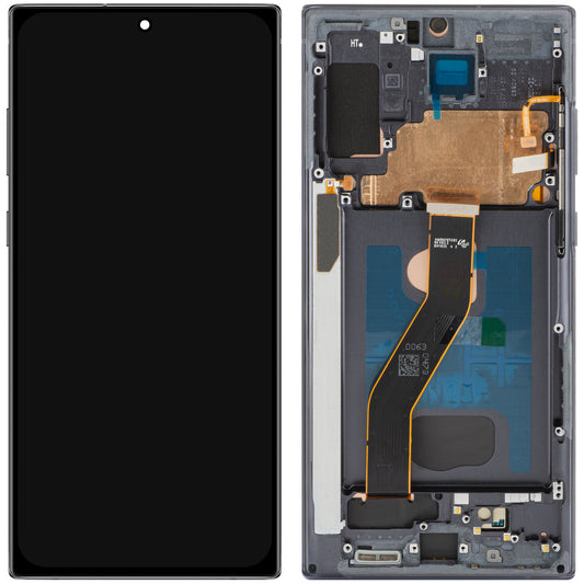 Displej s dotykovým panelem MP kompatibilní se Samsung Galaxy Note 10+ N975, s rámem, verze OLED, černý