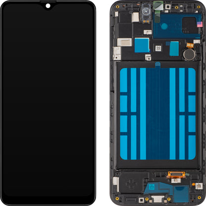 Display s dotykovým displejem MP kompatibilní se Samsung Galaxy A20 A205, s rámem, černý