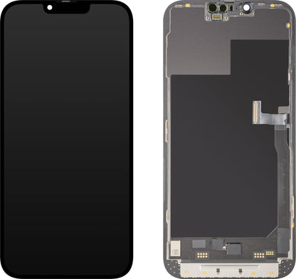 Displej s dotykovým panelem MP kompatibilní s Apple iPhone 13 Pro Max, s rámem, verze Soft OLED 120Hz FHD Diagnostic, černý