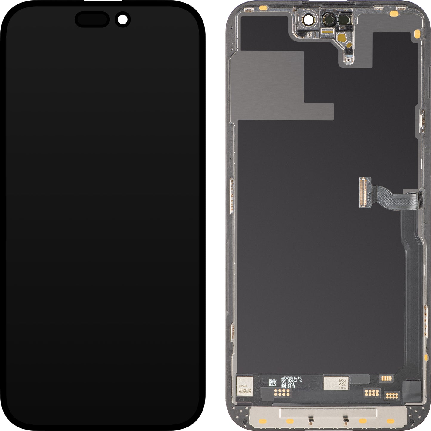 Displej s dotykovým panelem MP kompatibilní s Apple iPhone 14 Pro Max, s rámem, verze Soft OLED IC Movable 120Hz FHD, černý