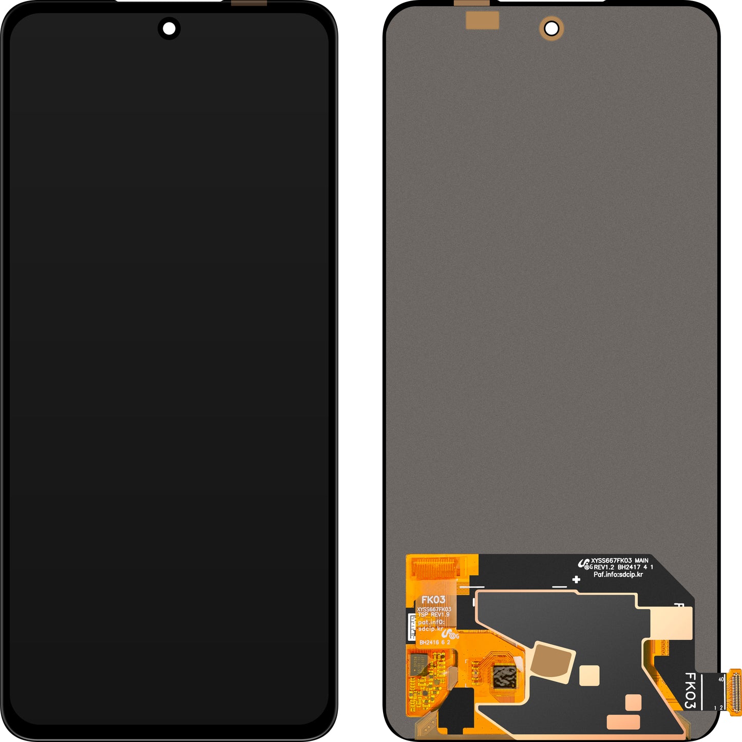 Display s dotykovým displejem MP kompatibilní s Oppo F27 / K12x / K13 / Reno12 F / Reno12 F 4G / Reno13 F / Reno13 F 4G, verze OLED