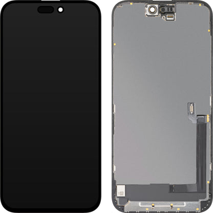 Displej s dotykovým panelem MP kompatibilní s Apple iPhone 16 Plus, s rámem, verze OLED FHD Diagnostic, černý