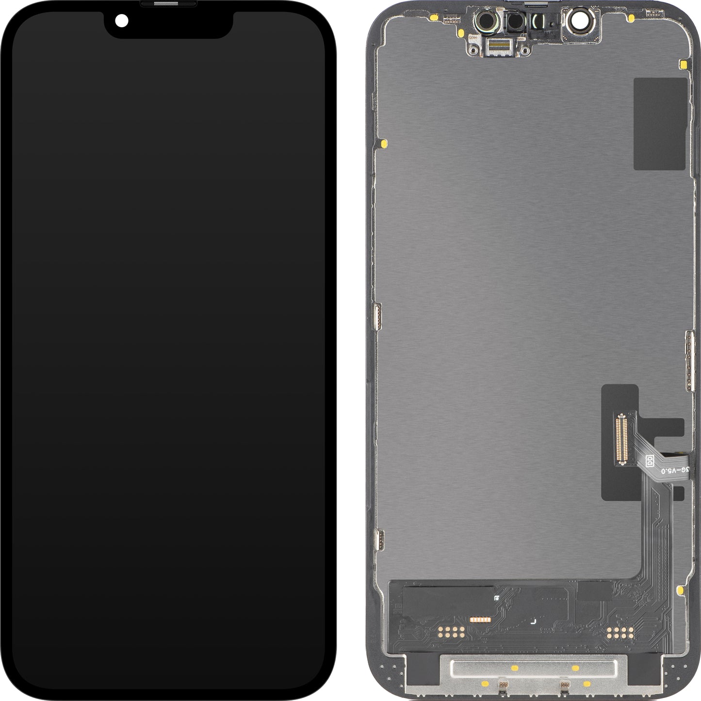 Displej s dotykovým panelem MP kompatibilní s Apple iPhone 14, s rámem, verze Soft OLED FHD 120Hz IC Movable, černý