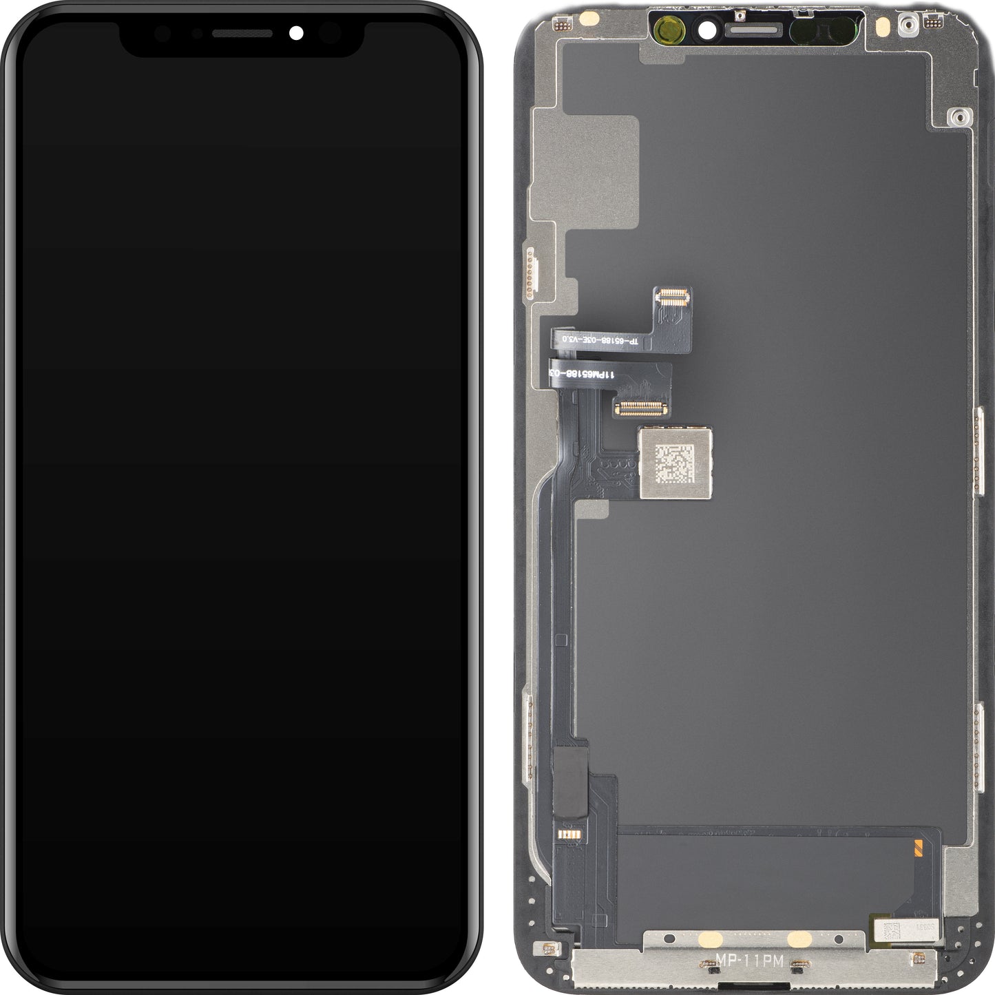 MP dotykový displej kompatibilní s Apple iPhone 11 Pro Max, s rámečkem, verze OLED FHD IC Movable, černý