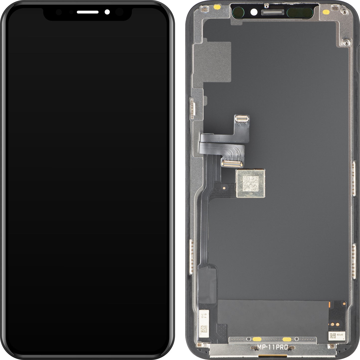 MP dotykový displej kompatibilní s Apple iPhone 11 Pro, s rámečkem, OLED FHD verze IC Movable, černý
