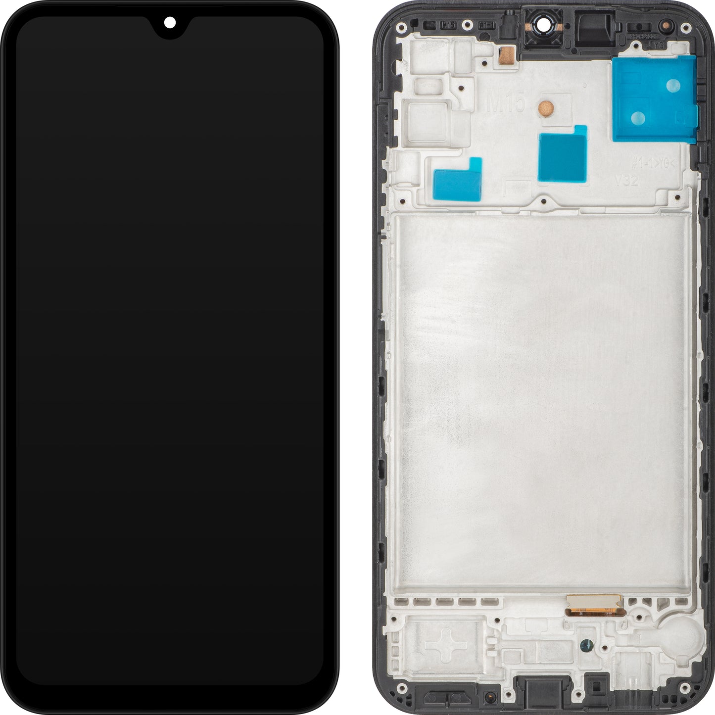 MP dotykový displej kompatibilní se Samsung Galaxy M15, s rámečkem, černý