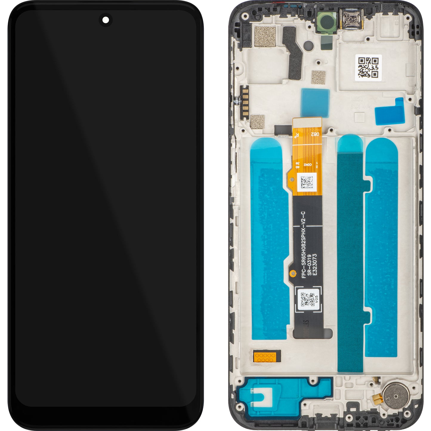 MP dotykový displej kompatibilní s Motorola Moto G41, s rámečkem, černý