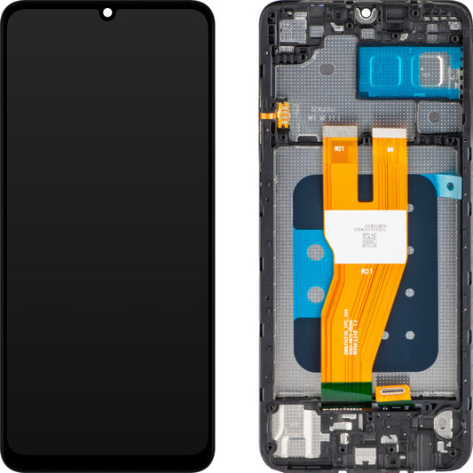 MP dotykový displej kompatibilní se Samsung Galaxy A05 A055, s rámečkem, černý, Swap