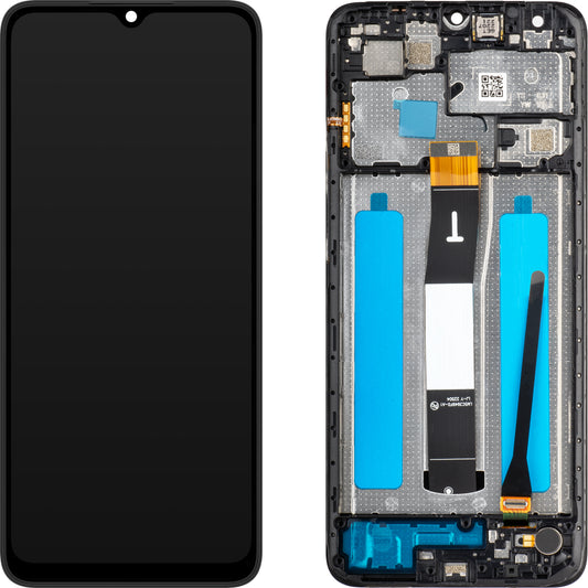 MP dotykový displej kompatibilní s Xiaomi Redmi 12C, s rámečkem, černý, Swap