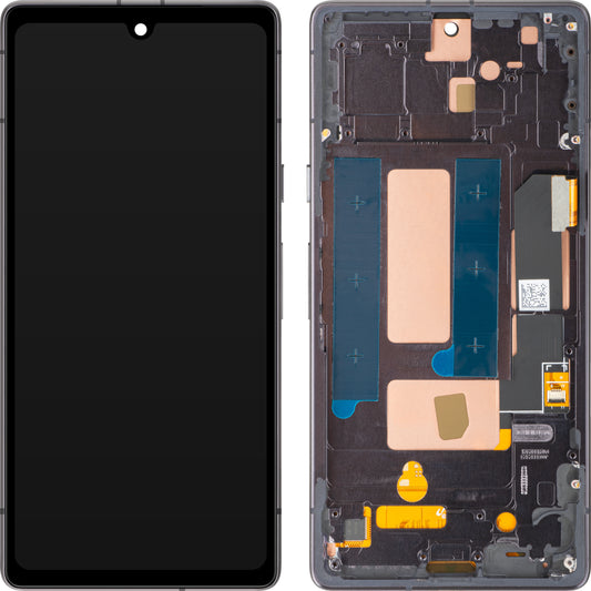 Displej s dotykovým panelem MP kompatibilní s Google Pixel 7a, s rámem, verze OLED, černý
