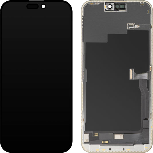 MP dotykový displej kompatibilní s Apple iPhone 15 Pro Max, s rámečkem, OLED FHD diagnostická verze, černý, znovu zabalený