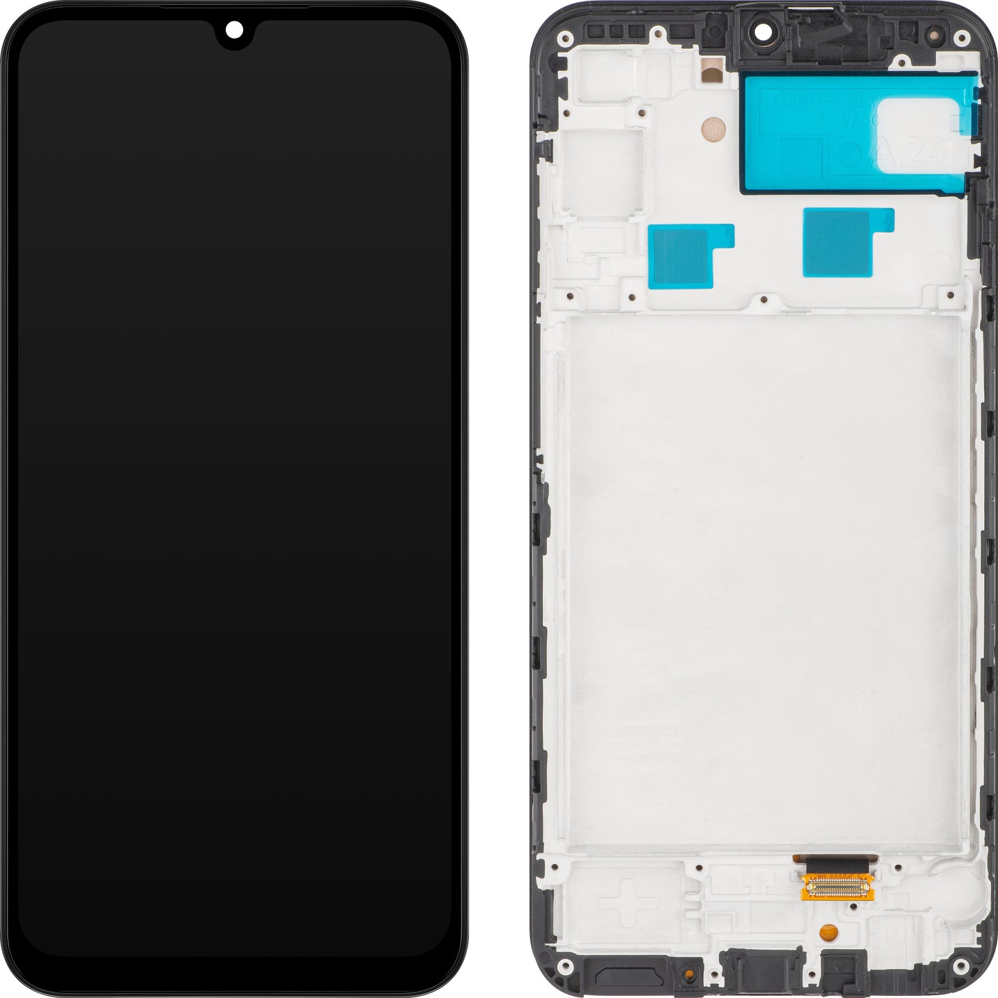 Dotykový MP displej kompatibilní se Samsung Galaxy A24 4G A245, s rámečkem, verze OLED, černý 