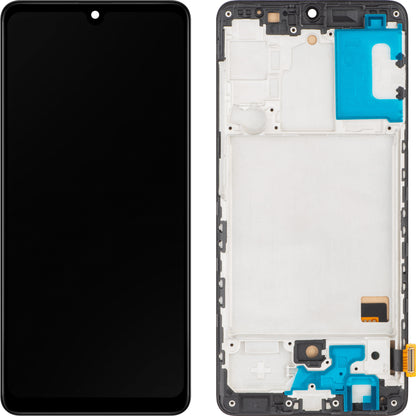 MP dotykový displej kompatibilní s Samsung Galaxy A41 A415, s rámečkem, černý 