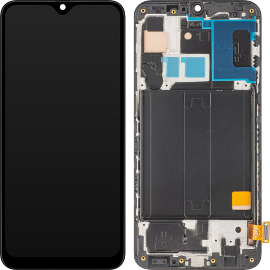 MP dotykový displej kompatibilní s Samsung Galaxy A40 A405, s rámečkem, černý 