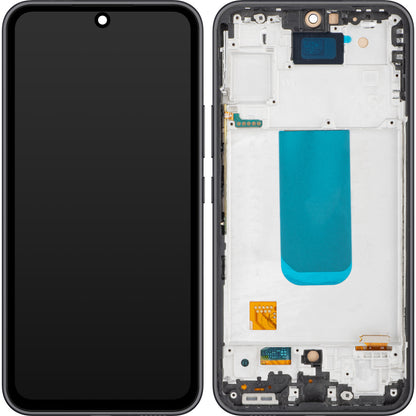 MP dotykový displej kompatibilní s Samsung Galaxy A54 A546, s rámečkem, černý (grafitový) 