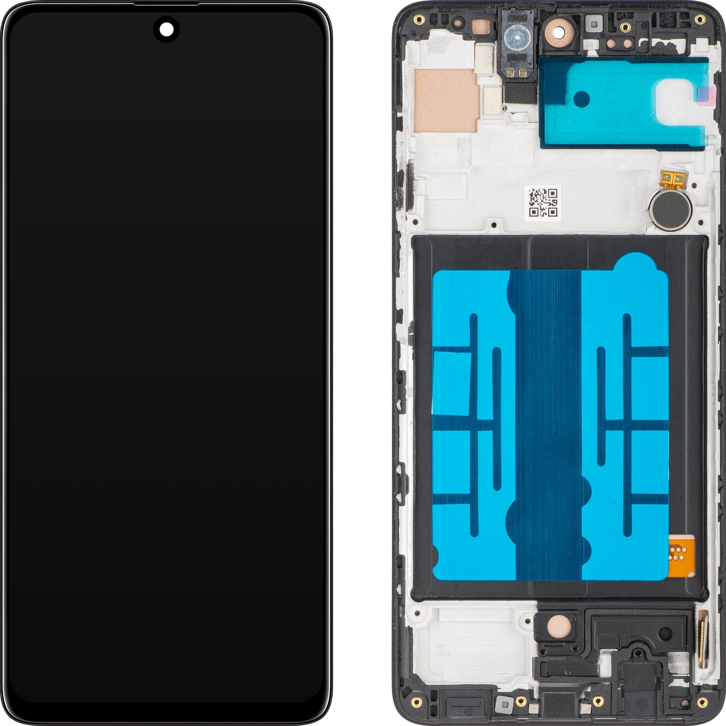 MP dotykový displej kompatibilní s Samsung Galaxy A51 A515, s rámečkem, černý 