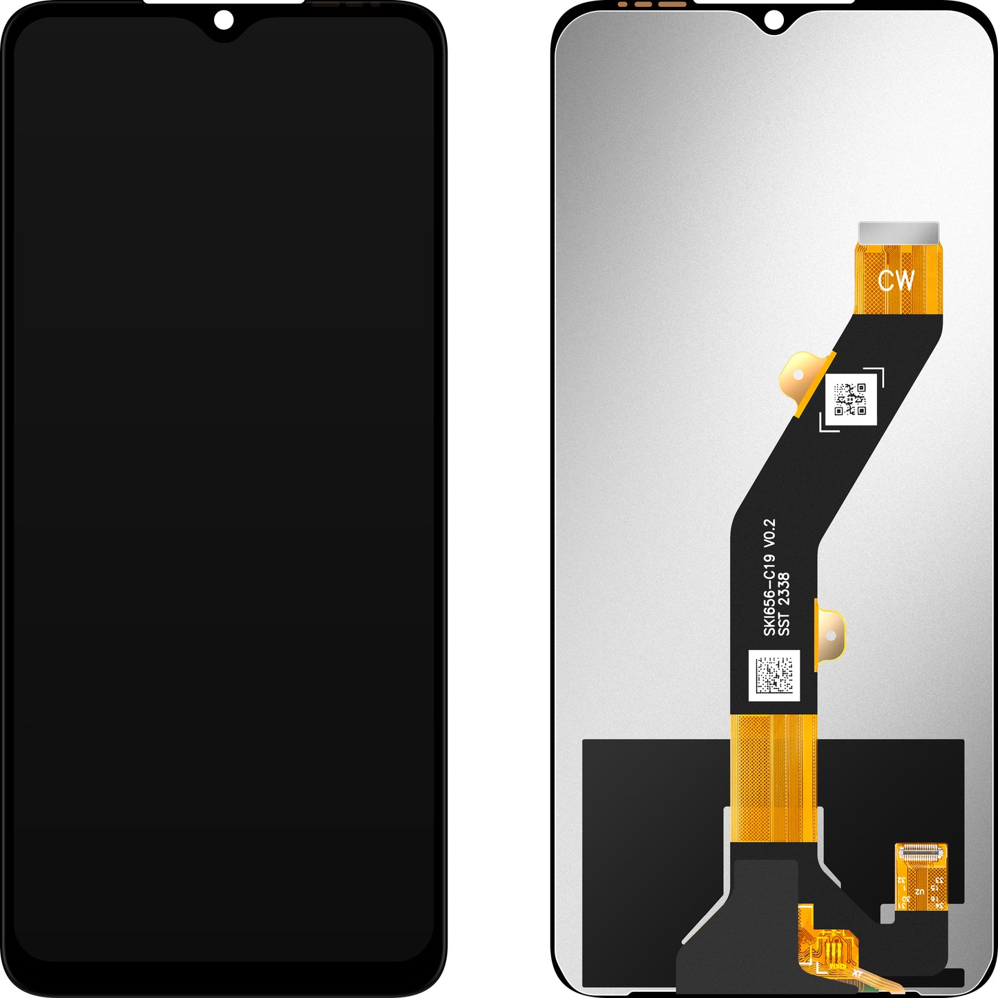 Display s dotykovým displejem MP kompatibilní se ZTE Blade A34 / Blade A54
