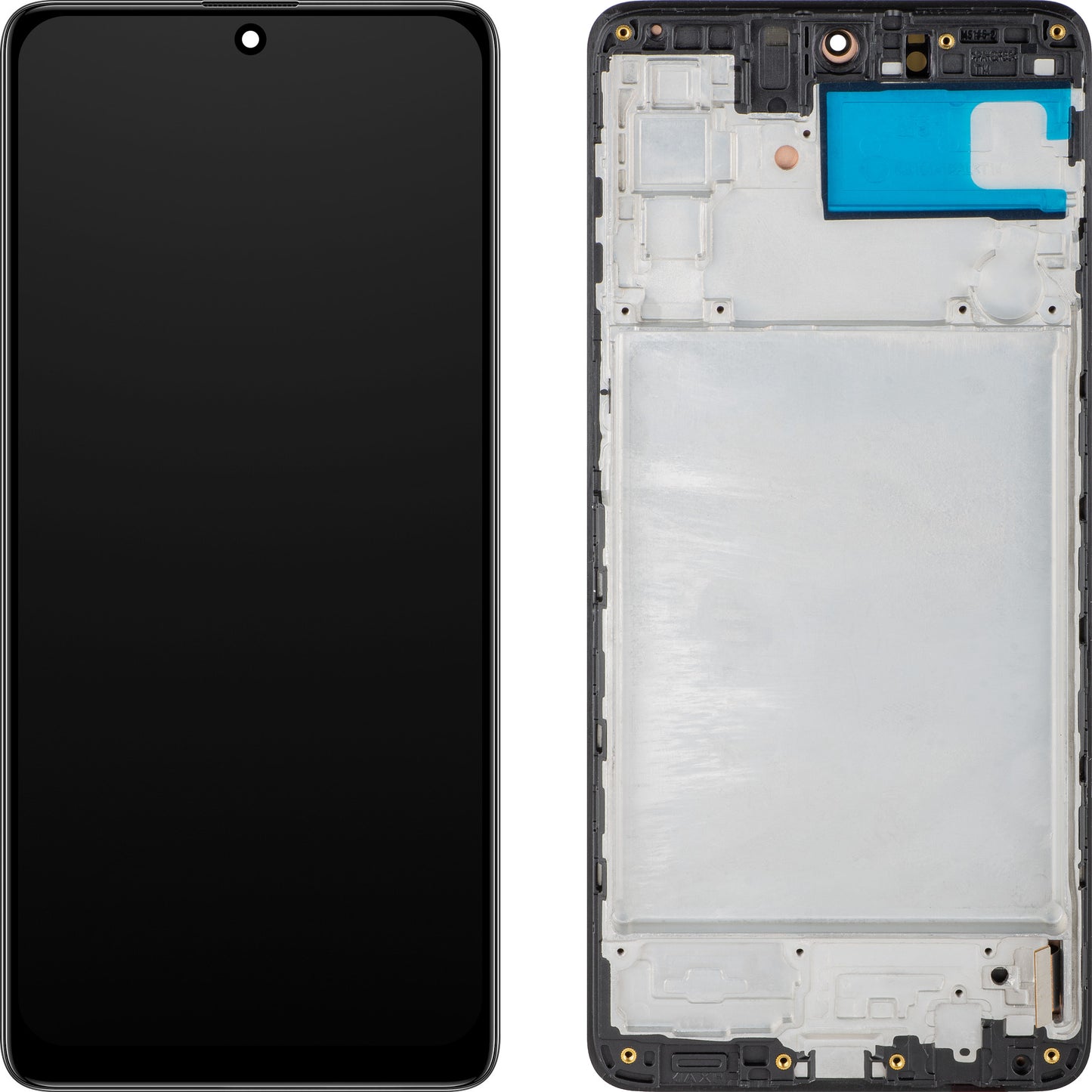 Display s dotykovým displejem MP kompatibilní se Samsung Galaxy M51 M515, s rámem, verze OLED, černý.