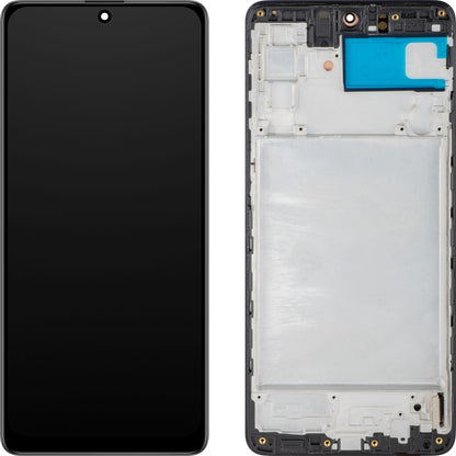 Display s dotykovým displejem MP kompatibilní se Samsung Galaxy M51 M515, s rámem, verze OLED, černý.