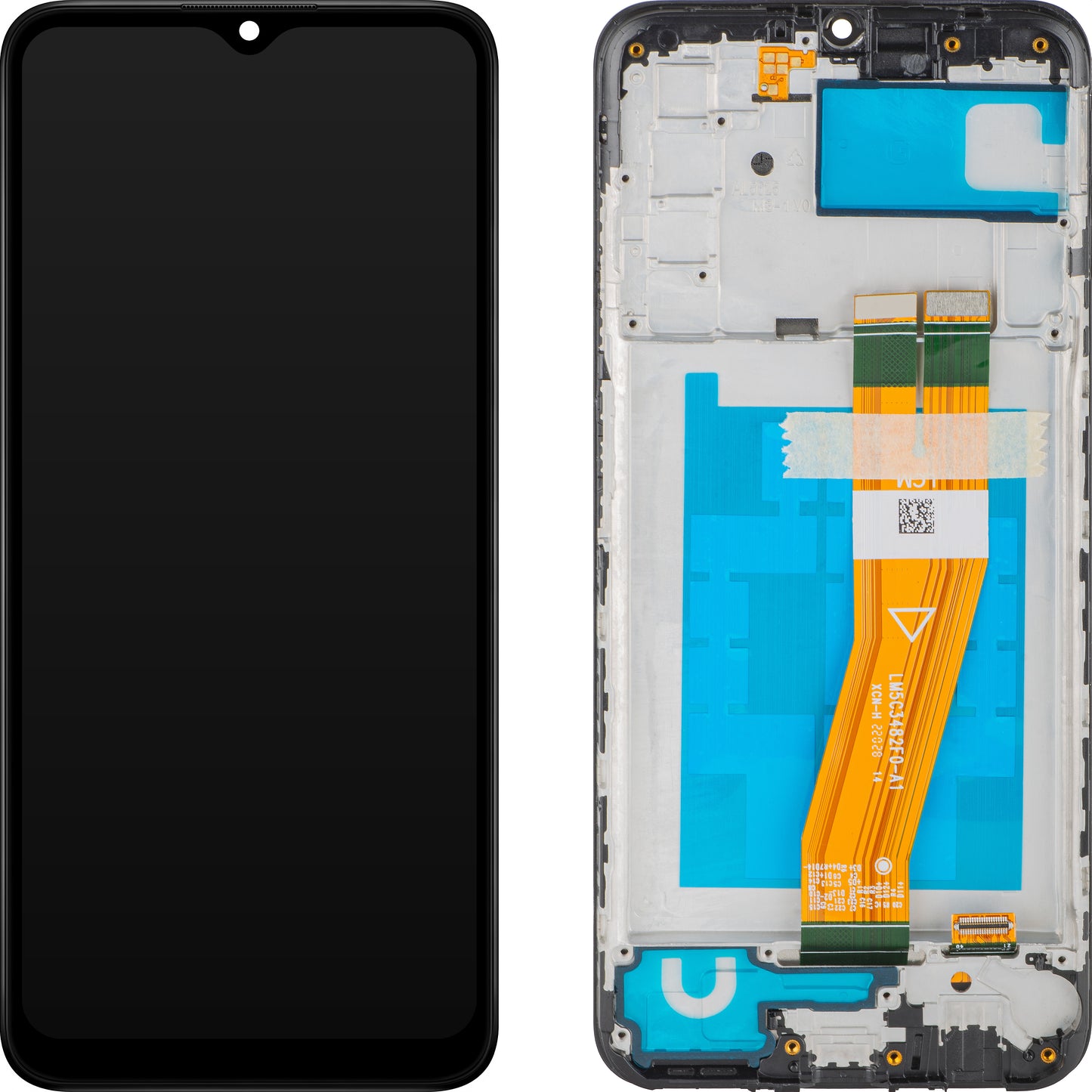 Displej s dotykovým panelem MP kompatibilní se Samsung Galaxy A03s A037, s rámem, Verze F, Černý