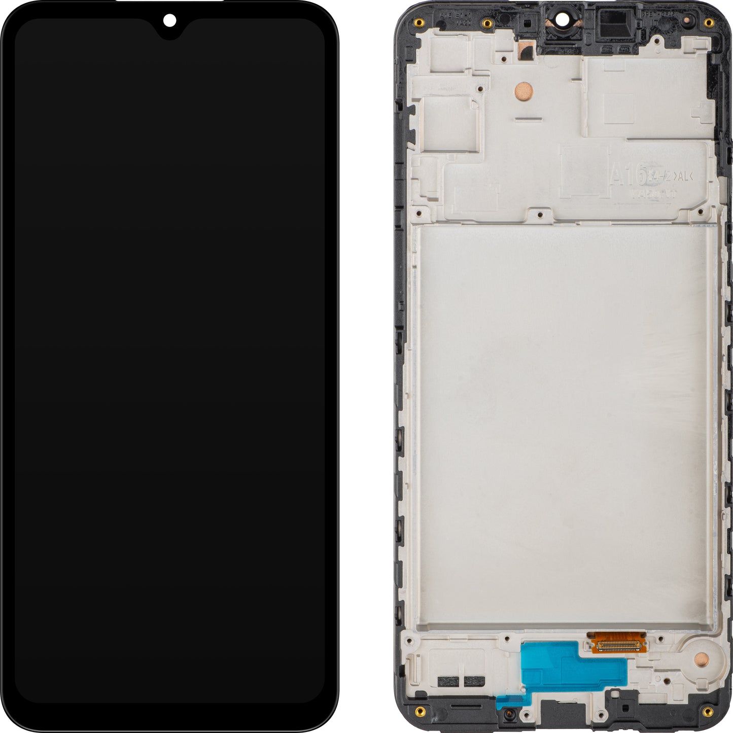 Displej s dotykovým panelem MP kompatibilní se Samsung Galaxy A16 5G A166, s rámem, černý