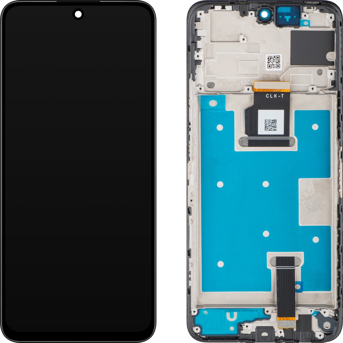 Displej s dotykovým panelem MP kompatibilní s Honor 90 Smart / X7b 4G, s rámem, černý