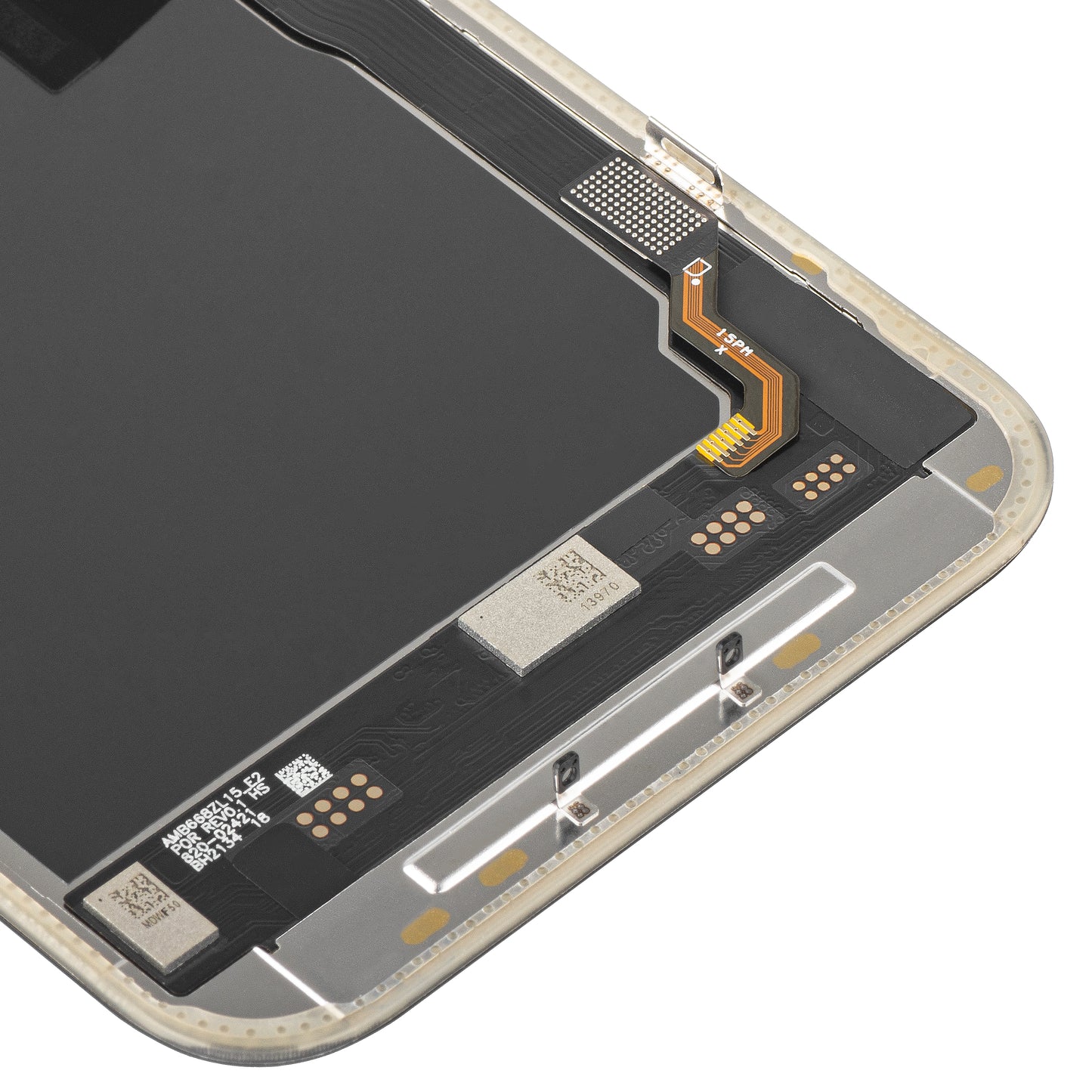 Displej s dotykovým panelem MP kompatibilní s Apple iPhone 15 Pro Max, s rámem, verze Soft OLED IC Movable 120Hz FHD, černý