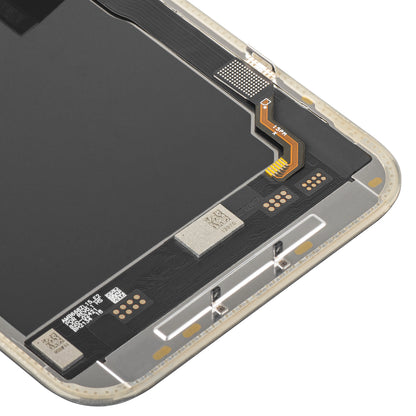 Displej s dotykovým panelem MP kompatibilní s Apple iPhone 15 Pro Max, s rámem, verze Soft OLED IC Movable 120Hz FHD, černý