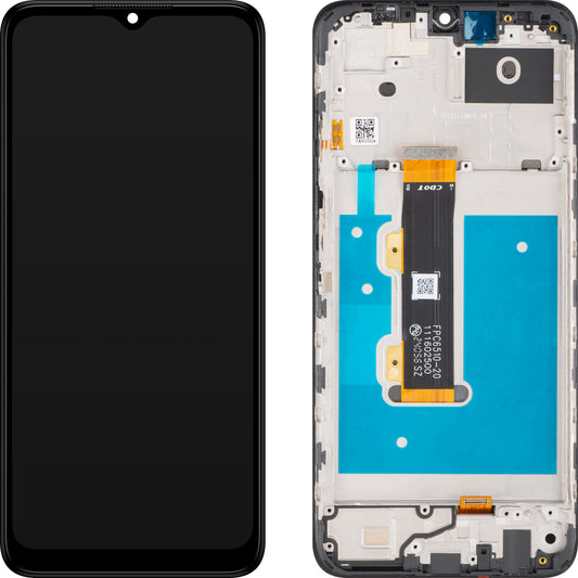 Nokia G22 dotykový displej s rámečkem, černý, servisní balení 7010101326H001 