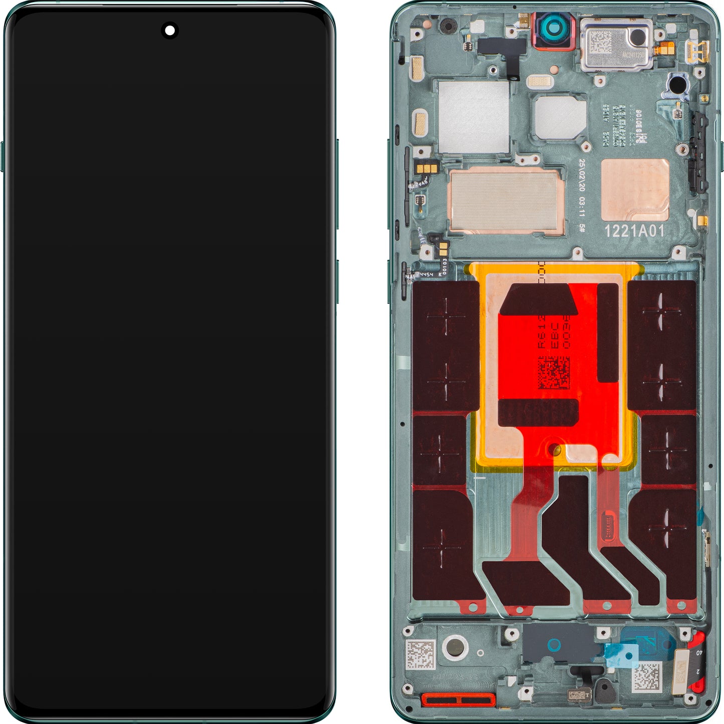 Display s dotykovým displejem OnePlus 12, s rámem, Zelená (Flowy Emerald), Service Pack 621029000117