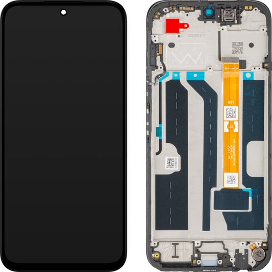 Displej s dotykovou obrazovkou Oppo A6k, s rámem, černý, Service Pack 621029000842