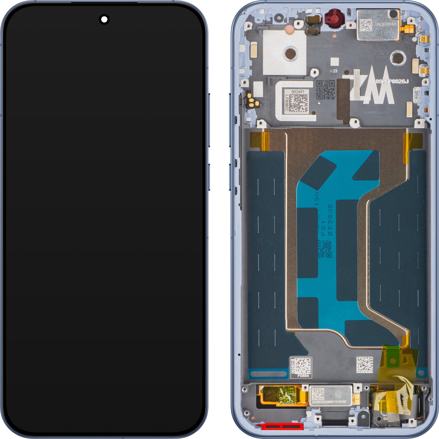 Displej s dotykovou obrazovkou Realme GT 8 Pro, s rámem, Modrý (Urban Blue), Servisní balíček 621029000684
