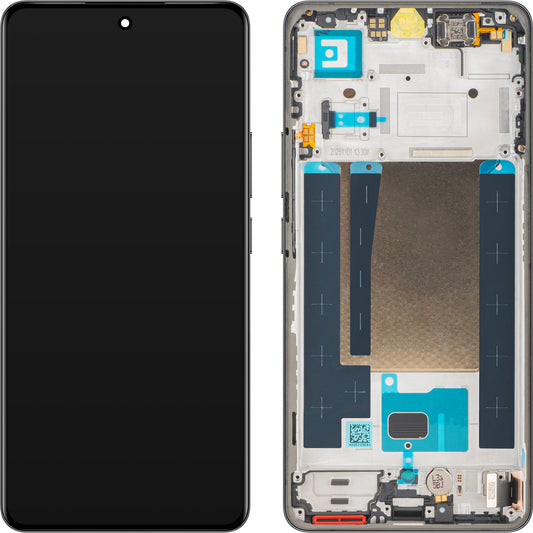 Displej s dotykovou obrazovkou Realme 16 Pro+, s rámem, šedý, Service Pack 621029000805