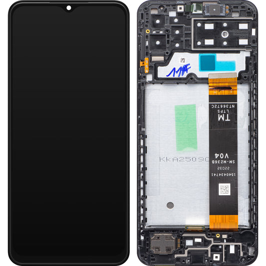 Displej s dotykovou obrazovkou Samsung Galaxy A13 A135, s rámečkem, černý, Swap GH82-28508A