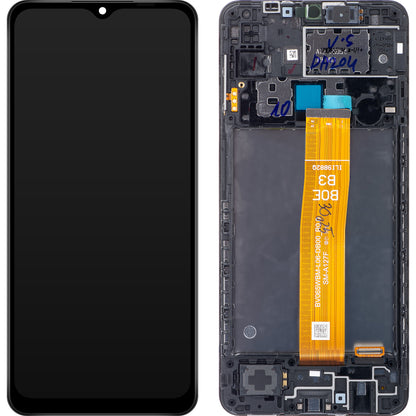 Dotykový displej Samsung Galaxy A12 Nacho A127, s rámečkem, černý, repasovaný GH82-26486A