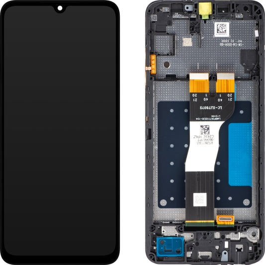 Dotykový displej Samsung Galaxy A05s A057, s rámečkem, černý, servisní balíček GH81-24364A