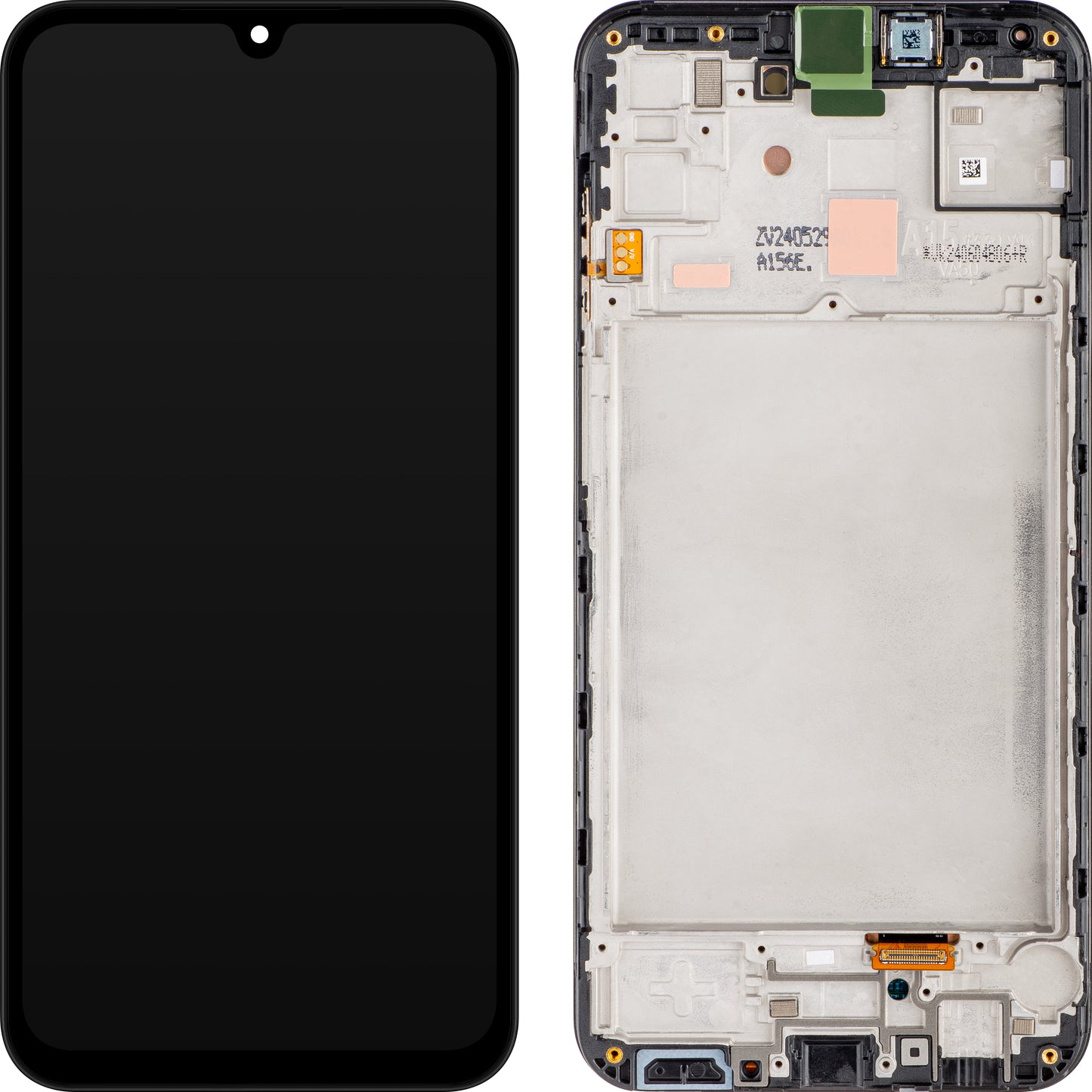 Dotykový displej Samsung Galaxy A15 5G A156 / A15 A155, s rámečkem, Brave Black, servisní balíček GH82-33637A 