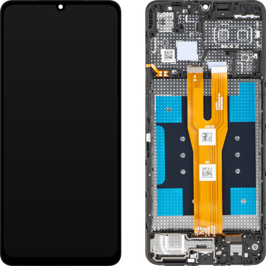 Displej s dotykovou obrazovkou Samsung Galaxy A06 A065, s rámem, černý, Service Pack GH81-26440A