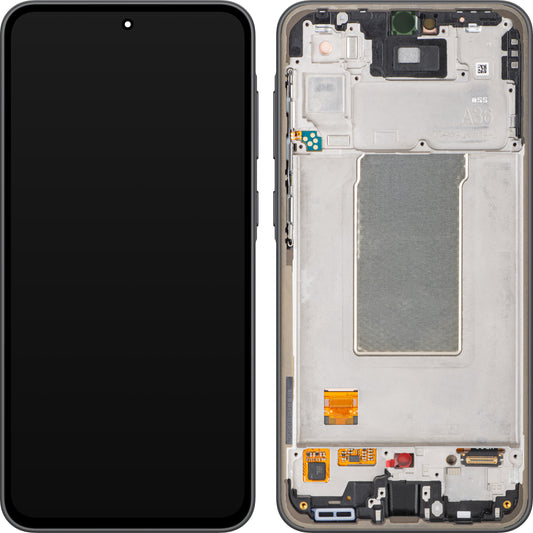 Display s dotykovou obrazovkou Samsung Galaxy A36 A366, s rámem, černý, Service Pack GH82-36841A