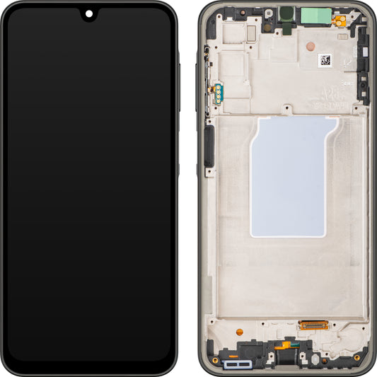 Displej s dotykovou obrazovkou Samsung Galaxy A26 A266, s rámem, černý, Service Pack GH82-37049A