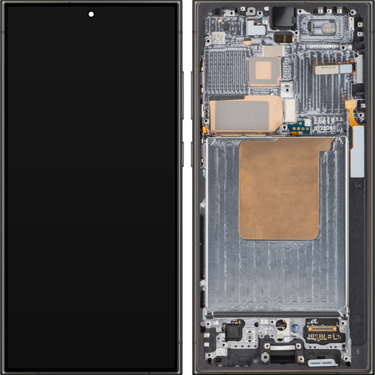 Samsung Galaxy S24 Ultra S928 dotykový displej s rámečkem, titanově černý, servisní balíček GH82-33396B 