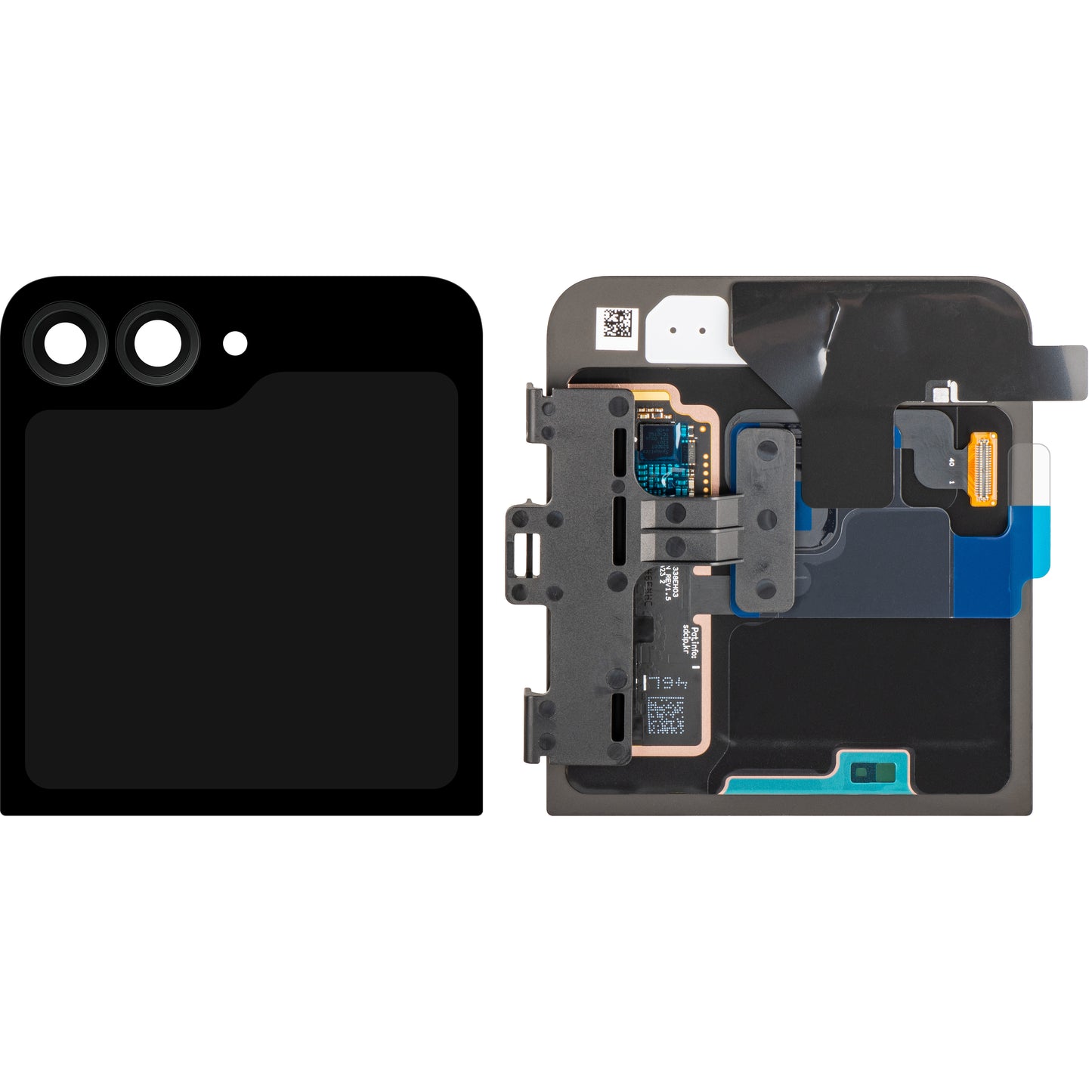 Displej s dotykovou obrazovkou Samsung Galaxy Z Flip7 FE F761, Sub Outer, černý, Service Pack GH97-30985A