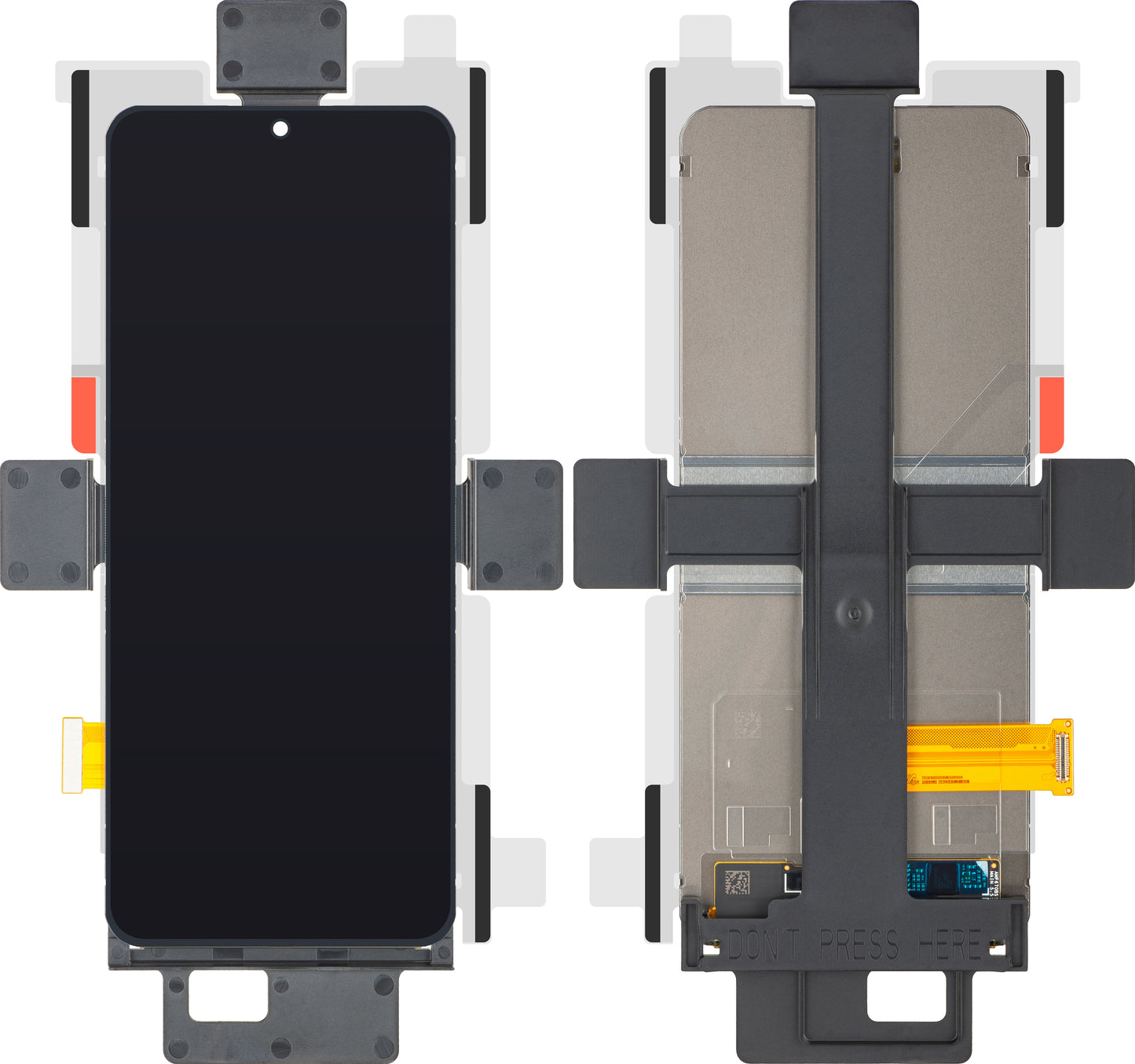 Displej s dotykovou obrazovkou Samsung Galaxy Z Flip5 F731, Sub Inner, Service Pack GH82-32951A