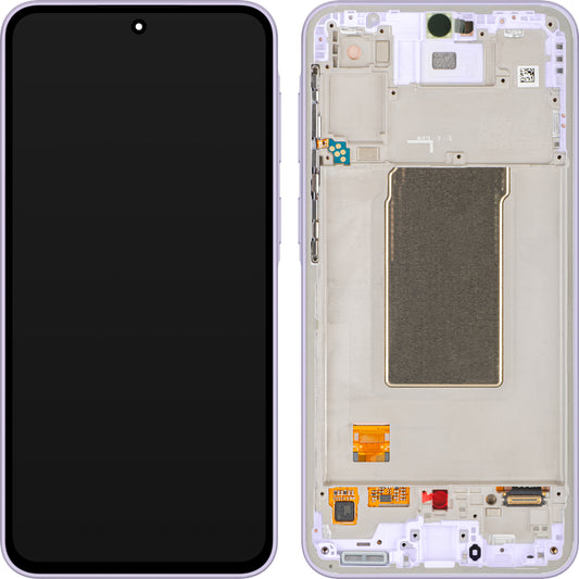Displej s dotykovou obrazovkou Samsung Galaxy A37 5G, s rámečkem, fialový (světle fialový), servisní balíček GH82-39232D
