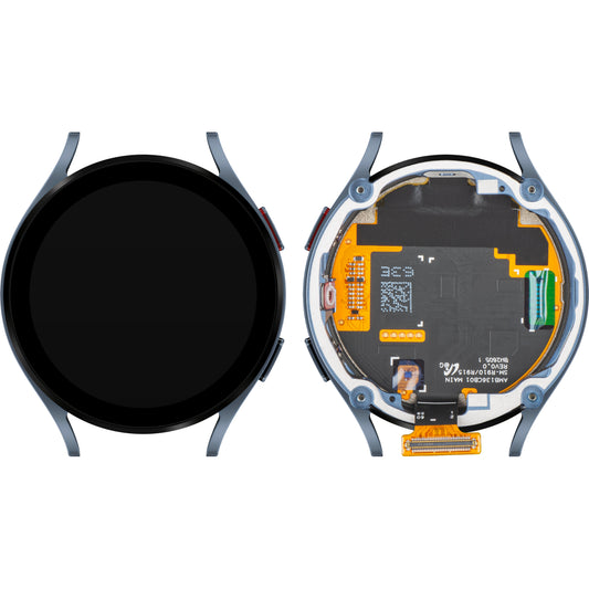 Dotykový displej Samsung Galaxy Watch5 44mm, s rámečkem, BT verze, modrý, servisní balíček GH82-30042B